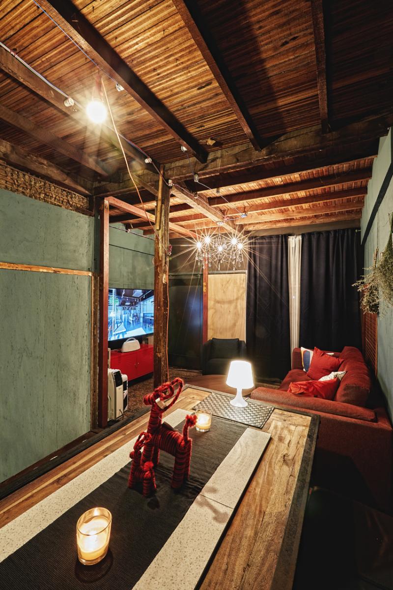 家庭式办公室，复古风情空间改造-9