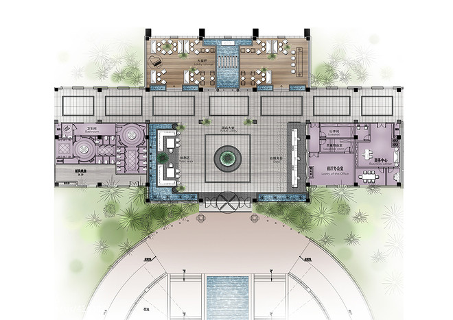 大连碧龙潭温泉度假村酒店空间装修丨中国大连-12