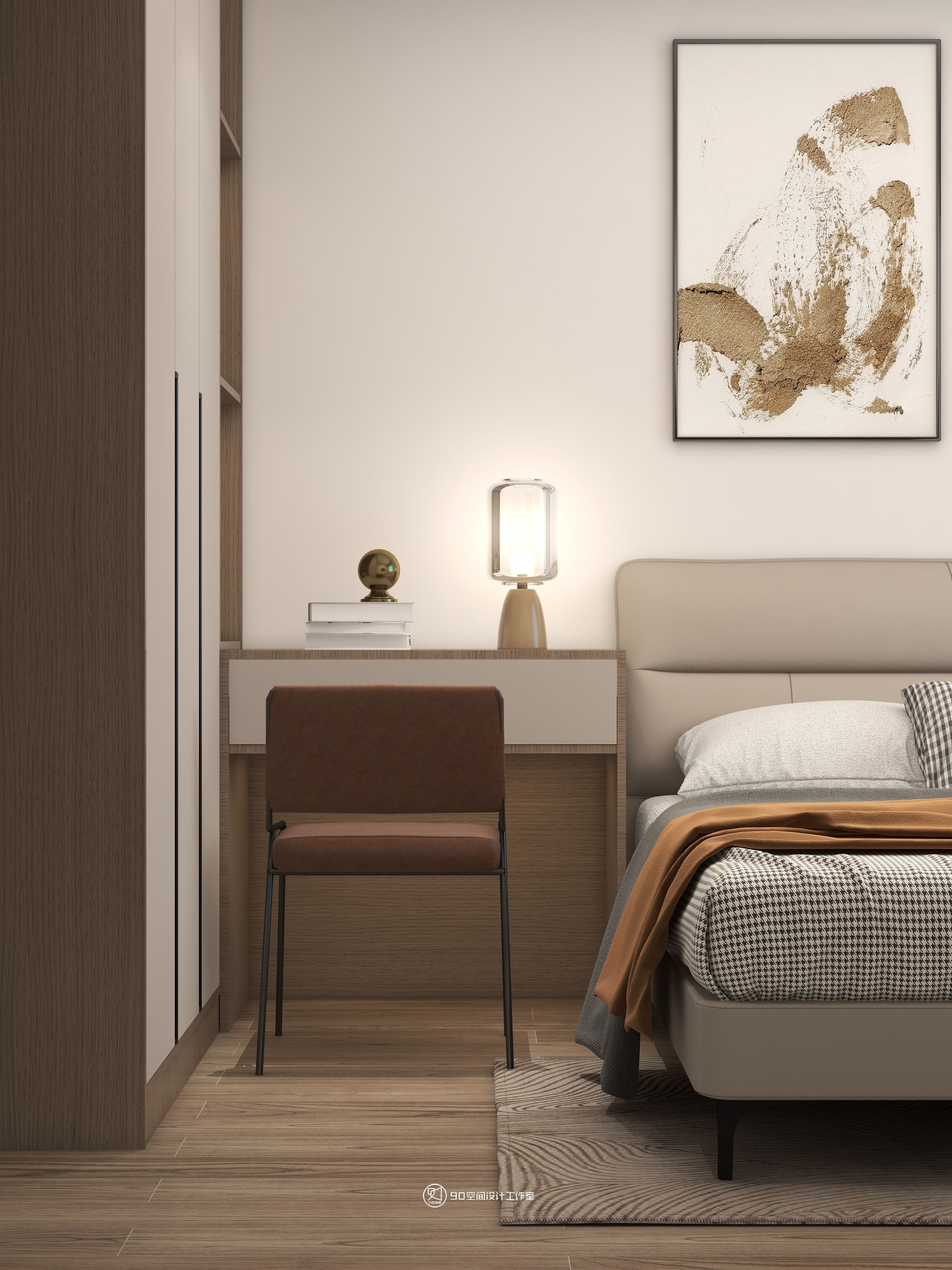 蒲公英现代风格住宅设计丨90 空间设计-26