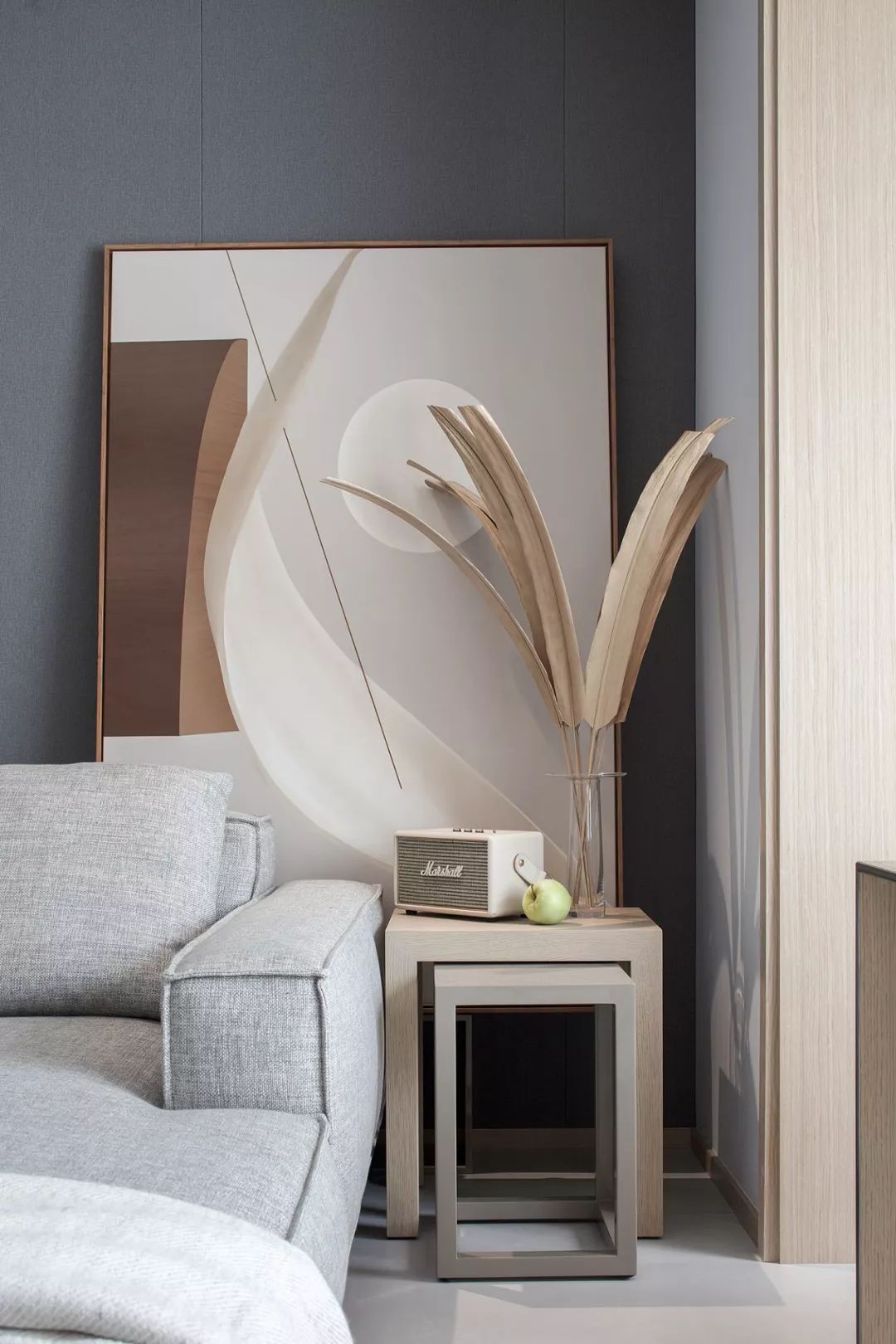 145㎡清新原木公寓，几何线条打造通透空间-35