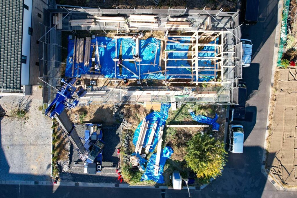 根の上の石場建て８　建前丨水野设计室-12