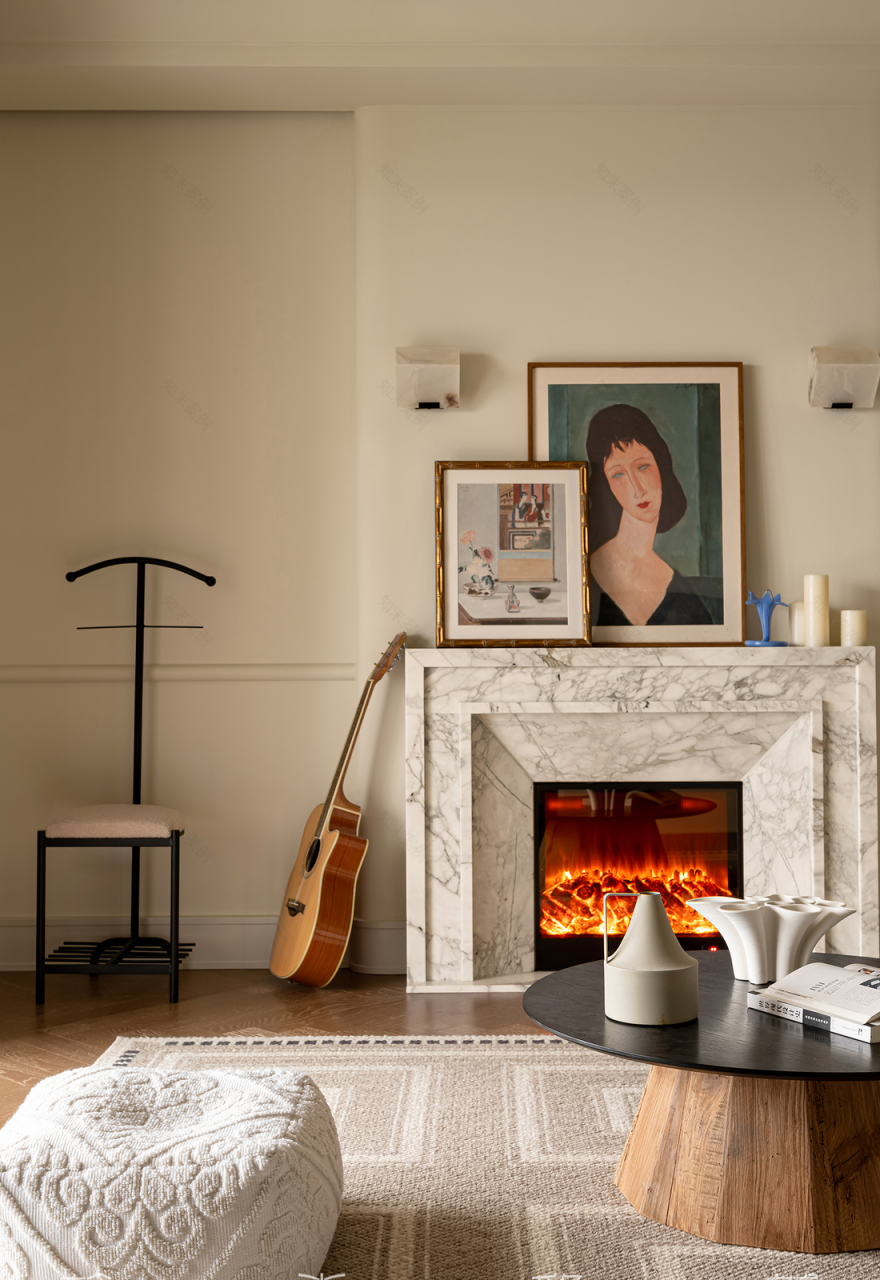 小户型养狗家庭自洽轻法空间设计-9