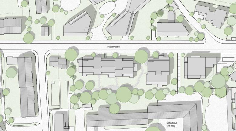 苏黎世 Thujastrasse 住宅区替代新建筑丨瑞士苏黎世丨Andri Cajos Architekten AG-0