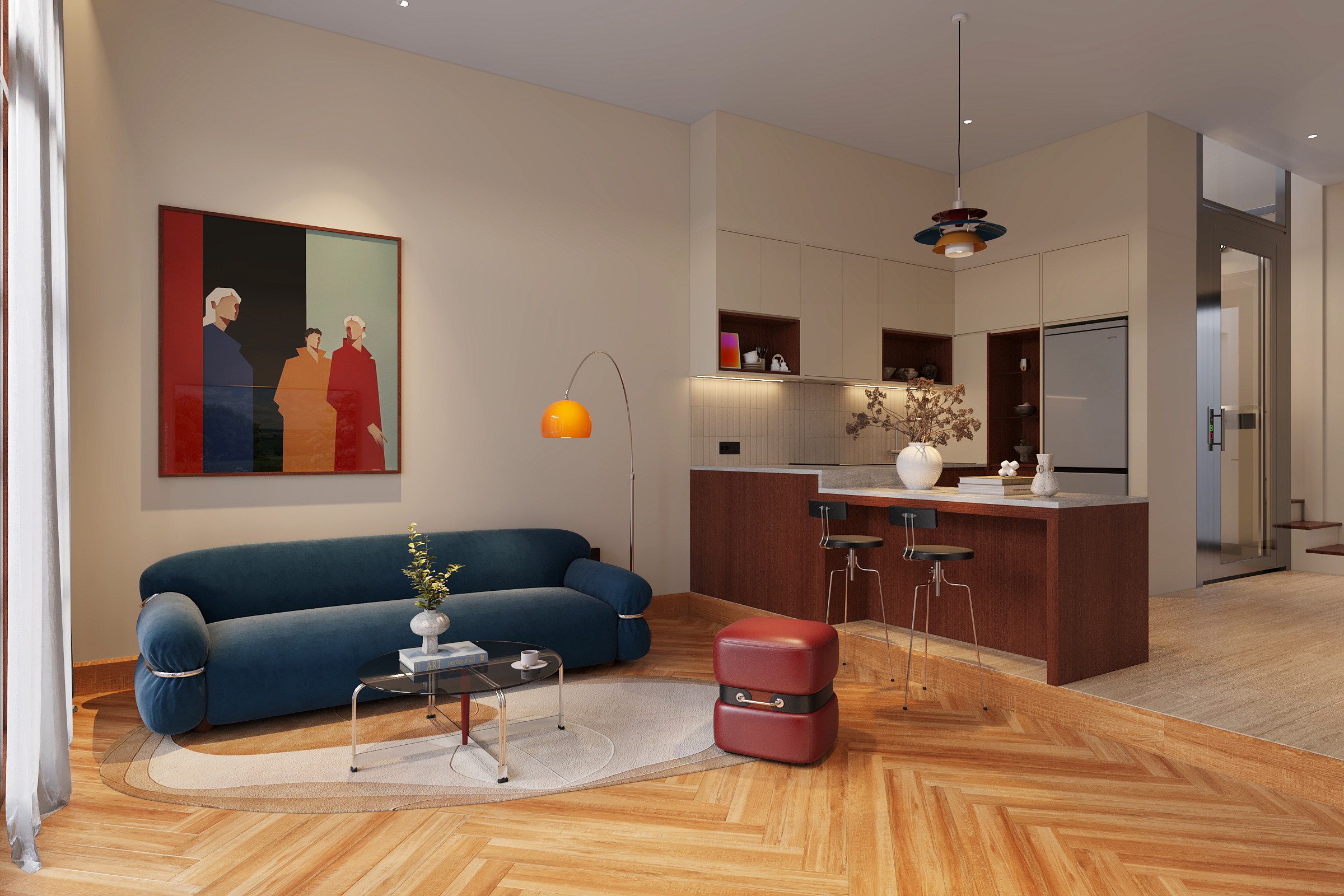 MODERN MIDCENTURY HOMESTAY-3
