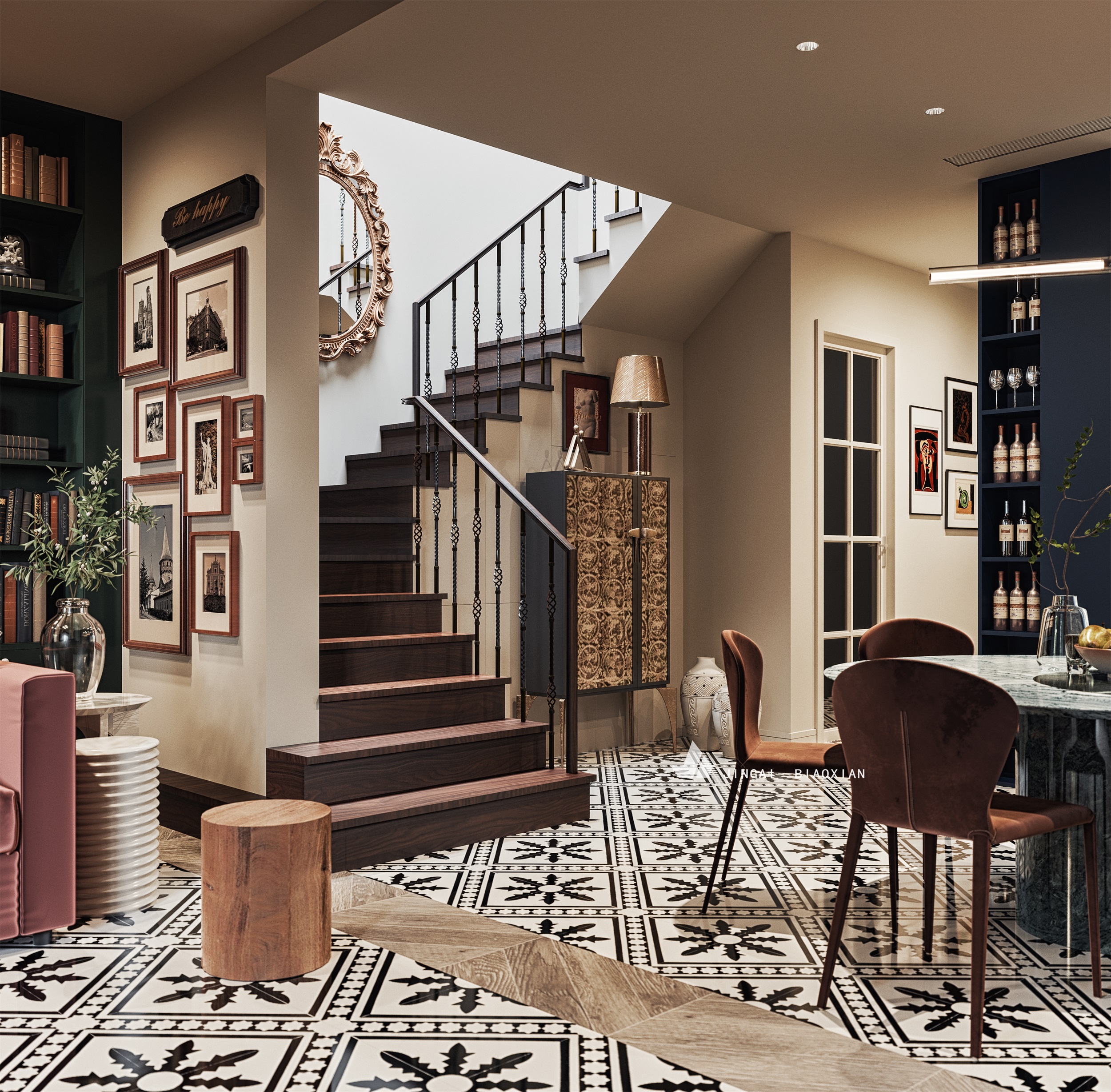 现代简约客餐厅设计案例-23