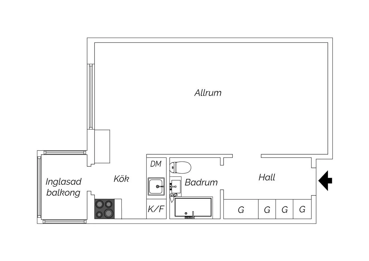 瑞典 38m2 温馨小户型公寓，秋日暖阳与现代设计的完美融合-15