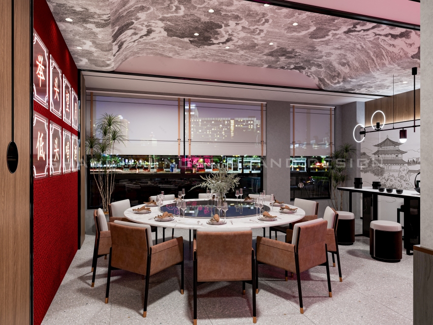 “老餐饮”变身潮酷国潮馆丨木村空间设计有限公司-4