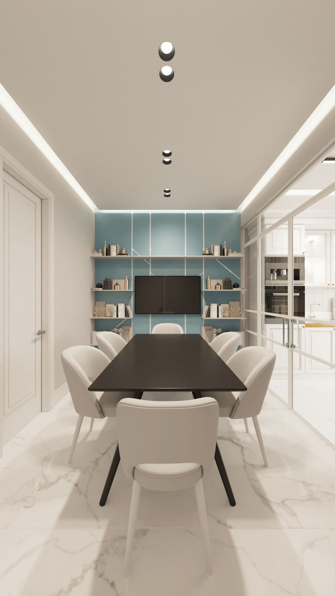 170㎡浅色系公寓设计 方寸之间，皆是雅韵！-7