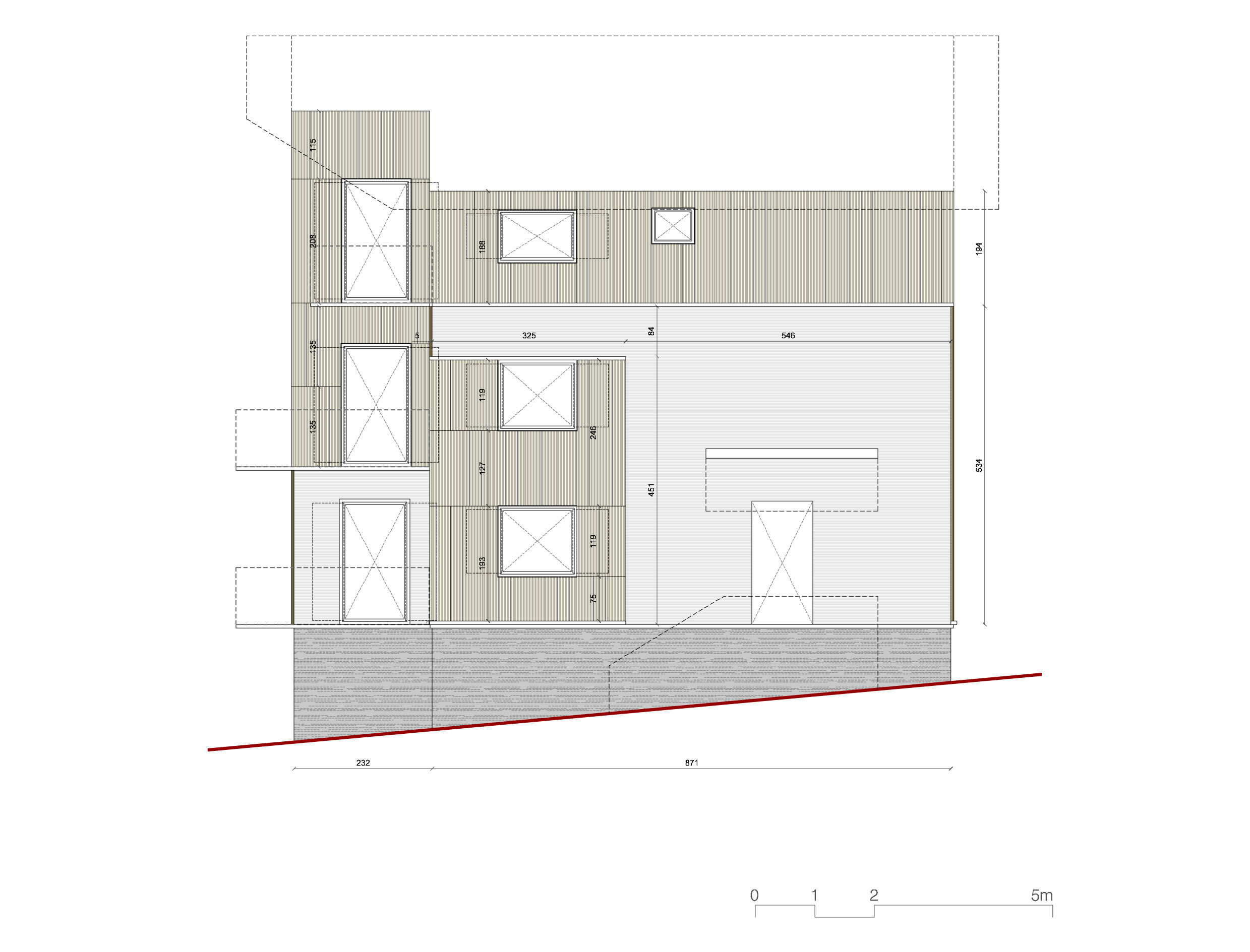 意大利"红窗"公寓，独特木构造室内空间-35