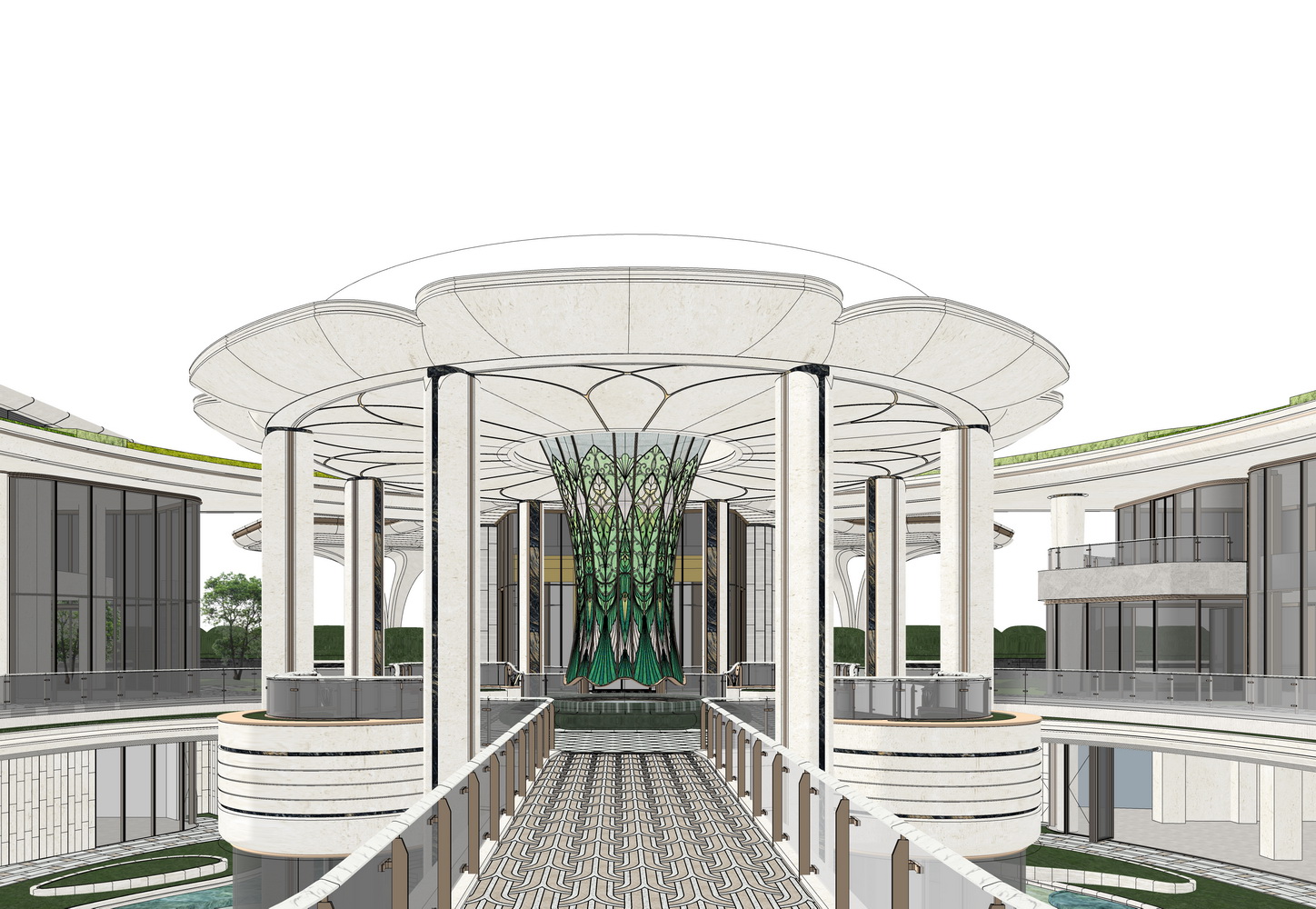 成都建发海耀示范区景观SU模型-7