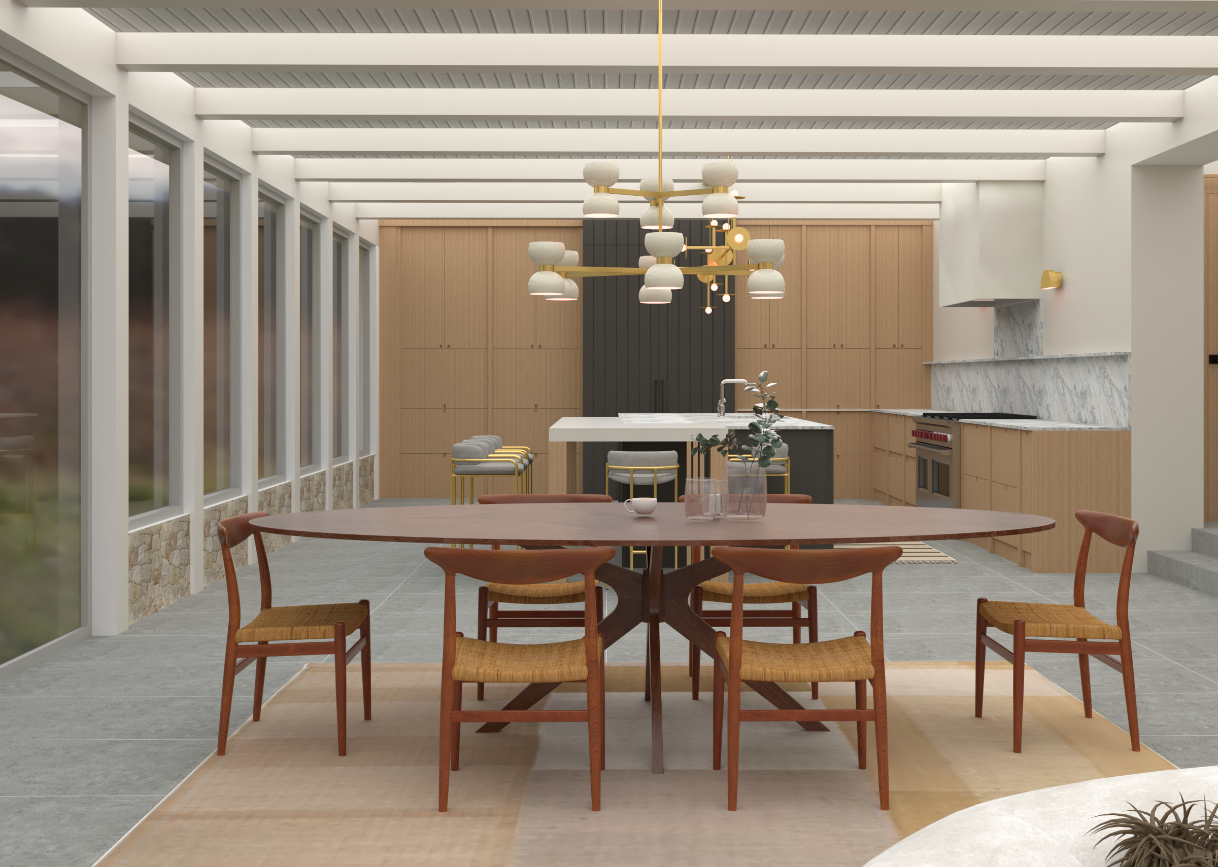 Family Room Interior Rendering-1