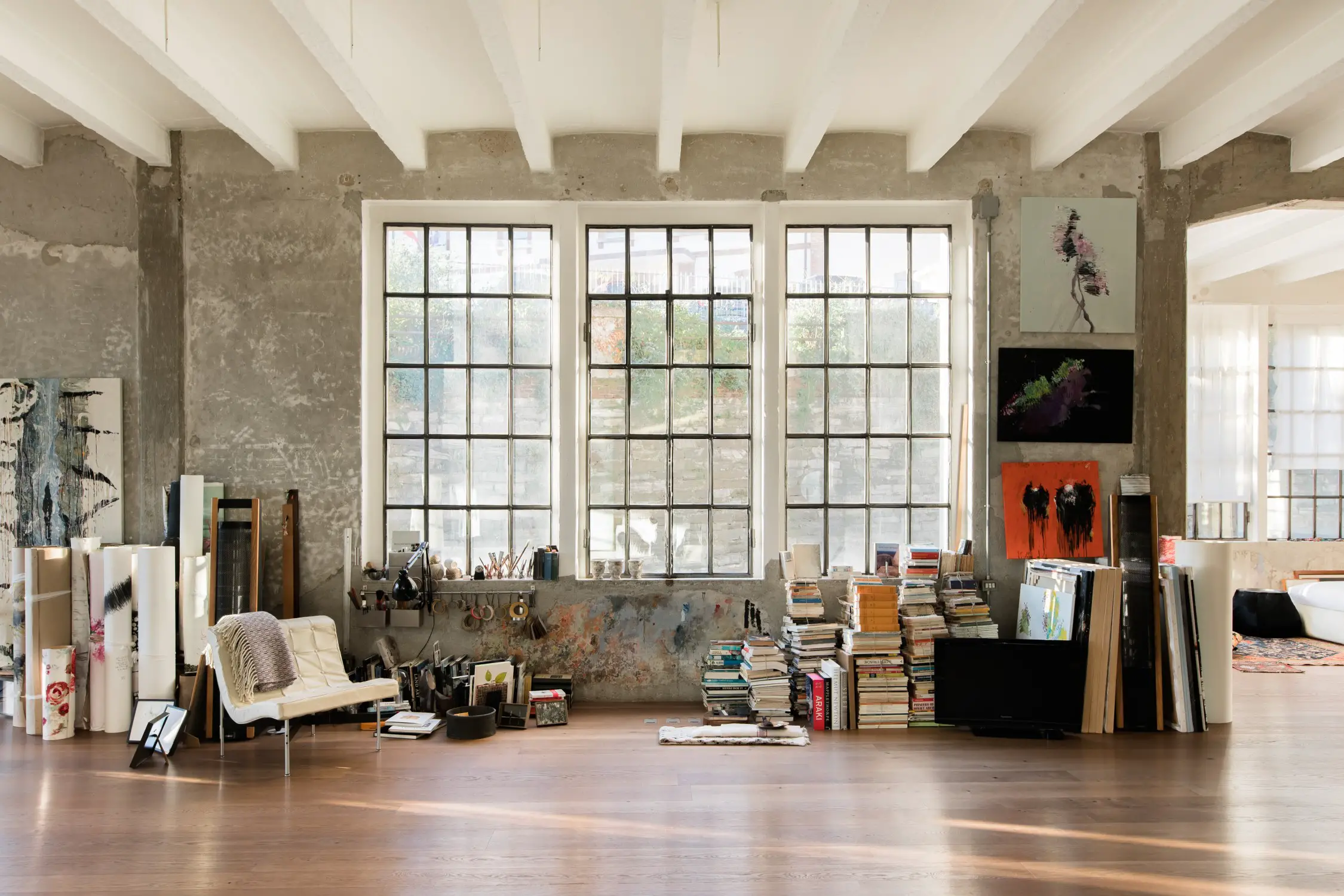 意式工业风 | 艺术家工作室般的 Loft 设计-5