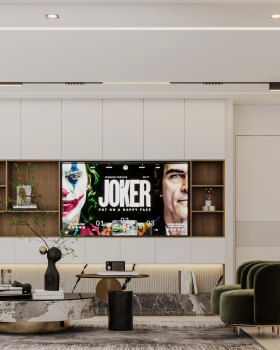 Modern Living Area & Kitchen