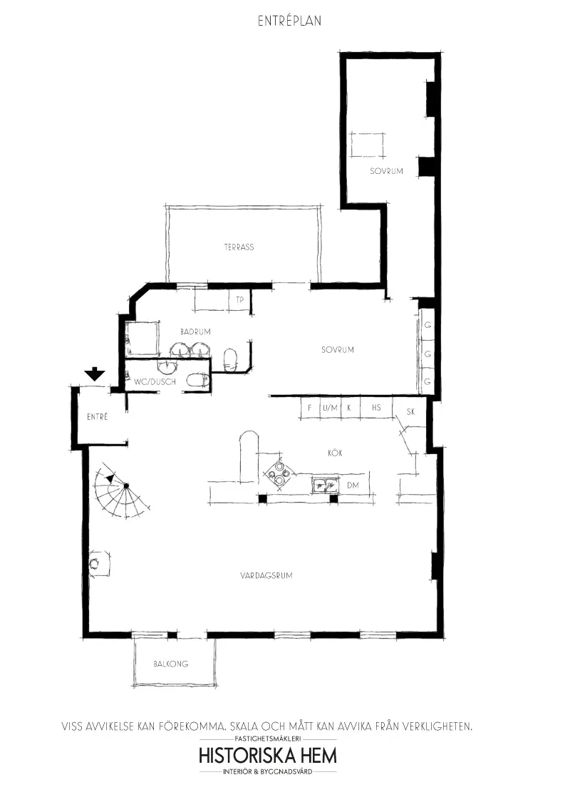 阳光明媚的 20 世纪初建筑公寓-18