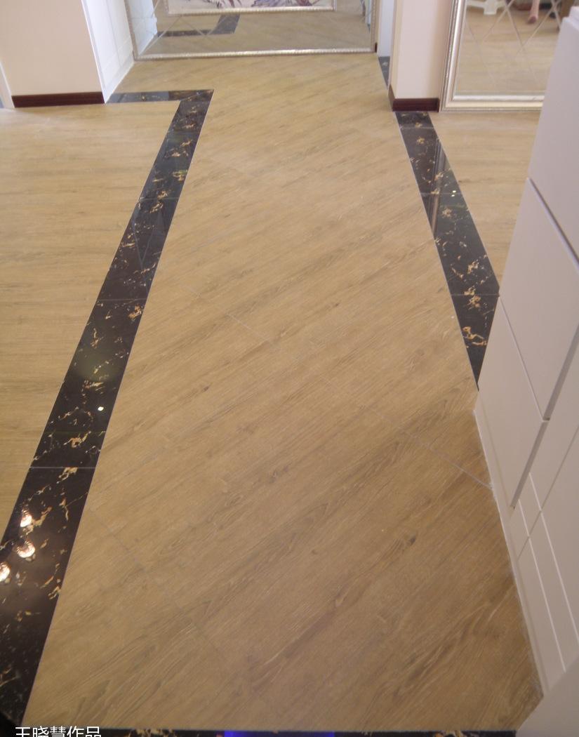 
实景案例二简欧干挂石材菱形车边境电视墙 -8