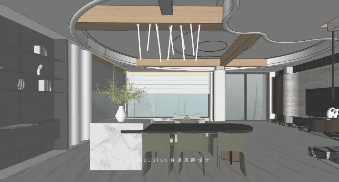 尊道新作|合肥『丽丰璞羽山』500㎡自然主义别墅，让家如有机生命般生长。-215