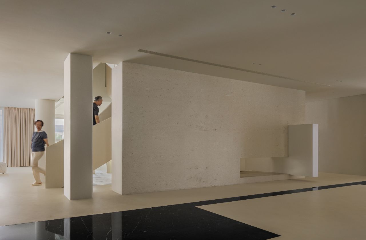 600㎡极简奶油风豪宅丨尔我空间设计研究室-38