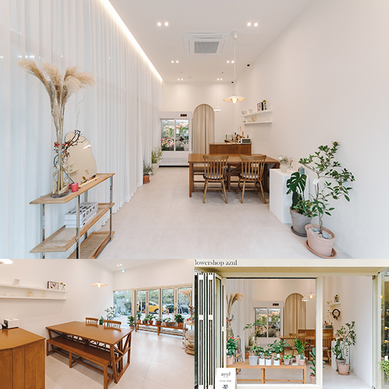 9 坪花店，极简白色与木质元素营造温馨氛围-1