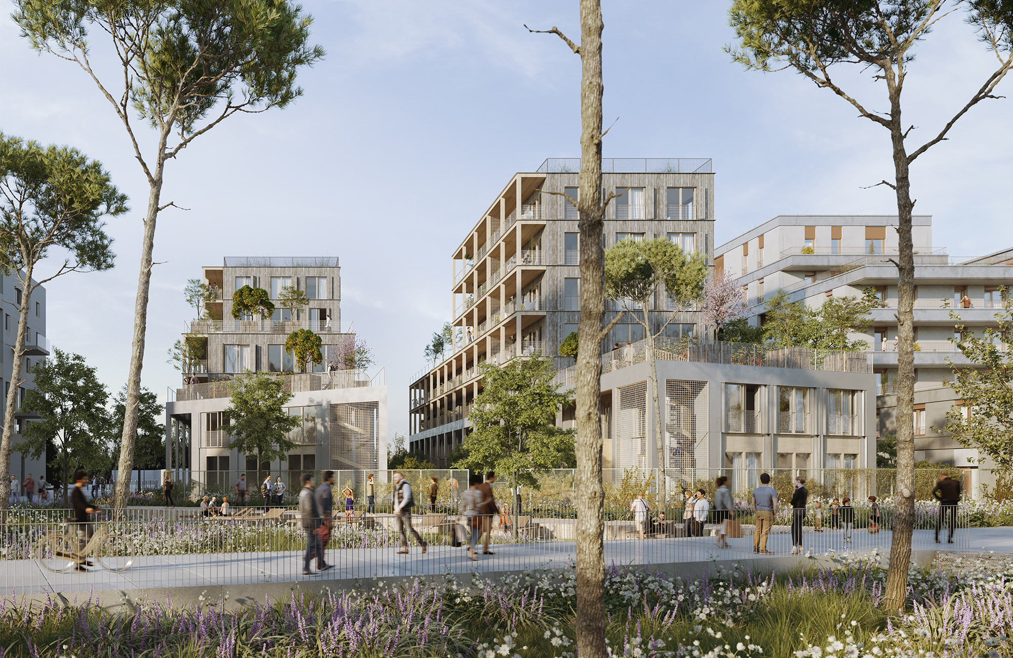 Logements en lanières, quartier des Groues-0