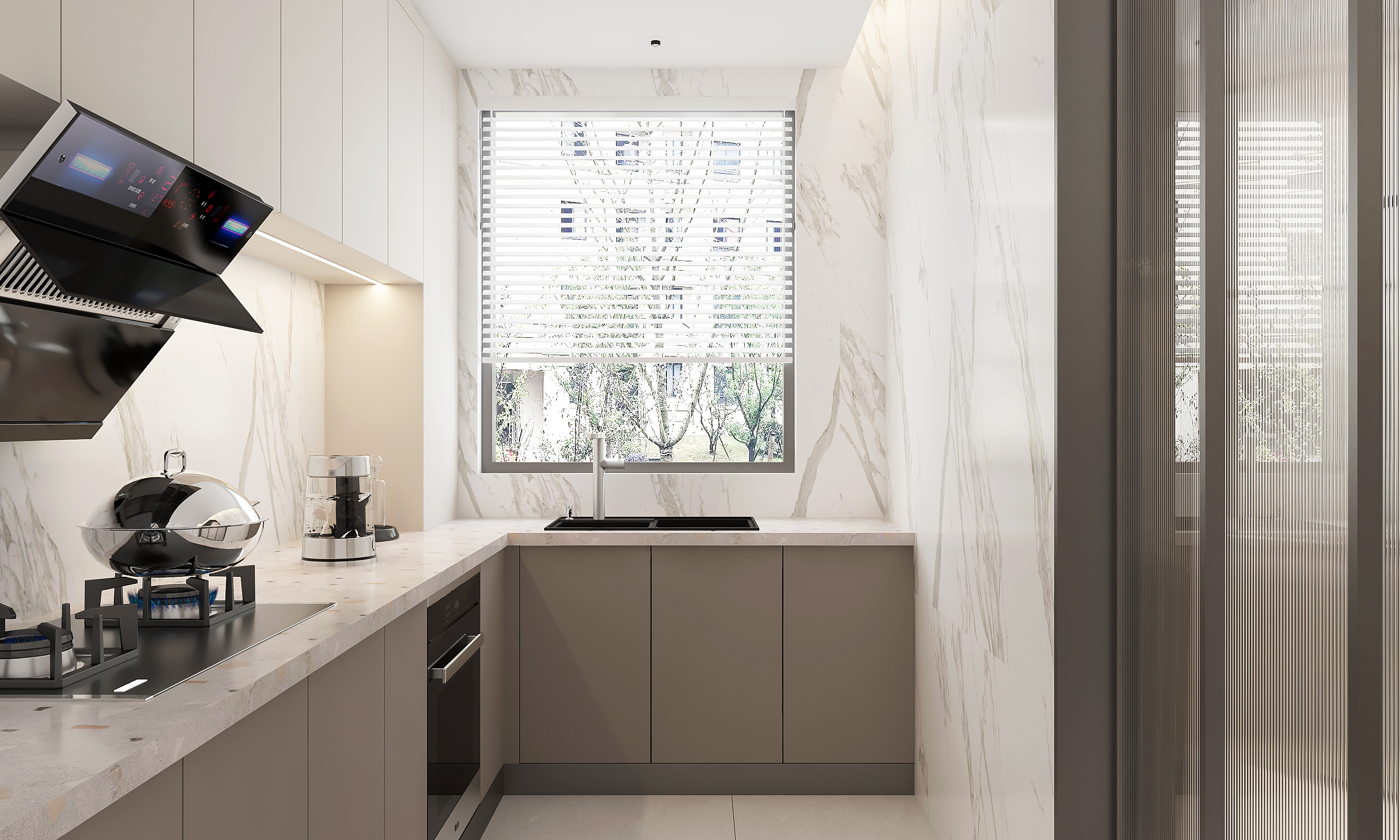 奶油风现代简约 140 平设计丨中国河北丨阿召-22