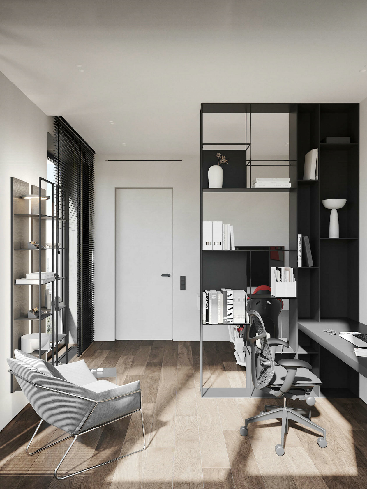 灰色系小空间公寓设计-15