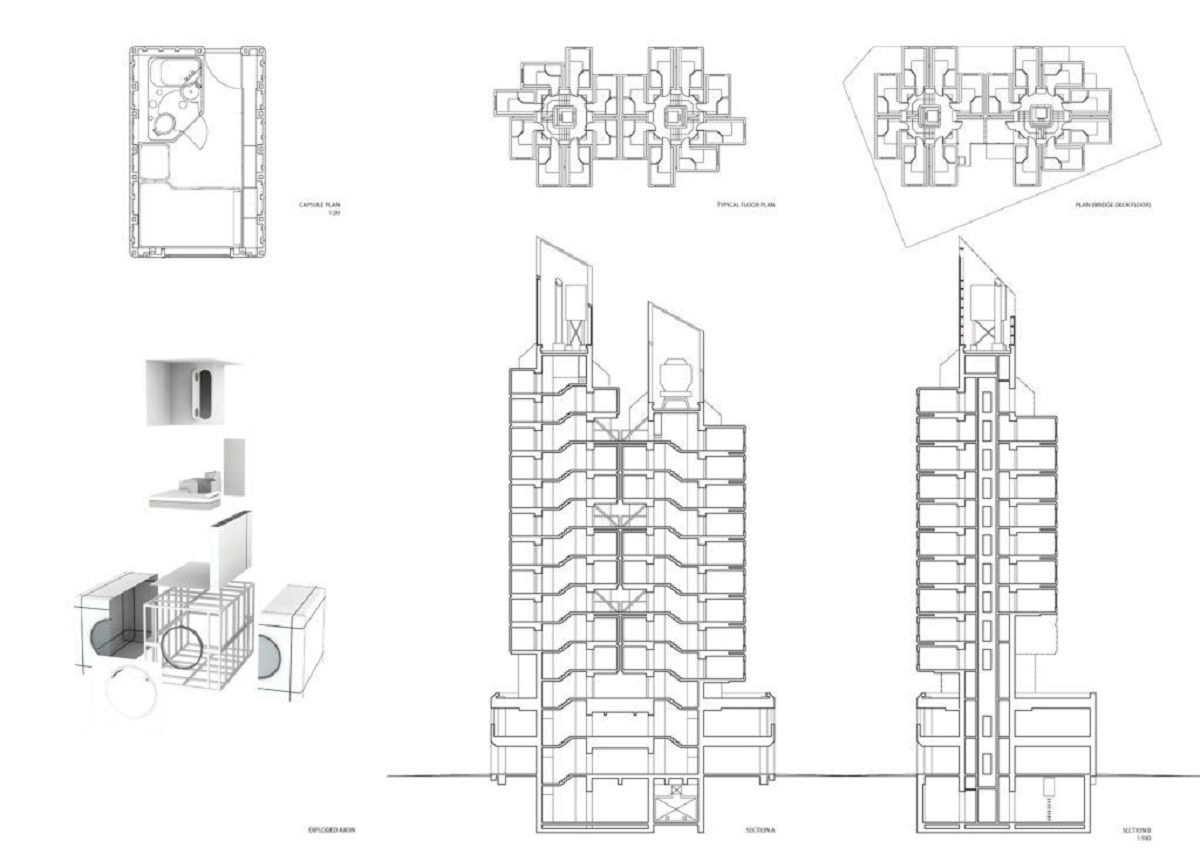 东京 Nakagin Capsule 胶囊塔 | 新陈代谢派建筑的标志-16