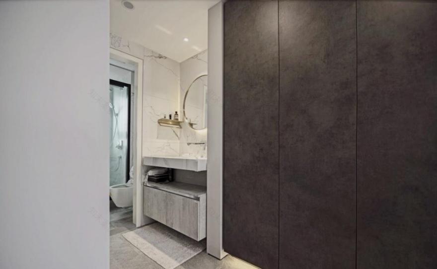 ANAC 空间高级灰现代简约三室,储物空间与光线设计巧妙结合-12