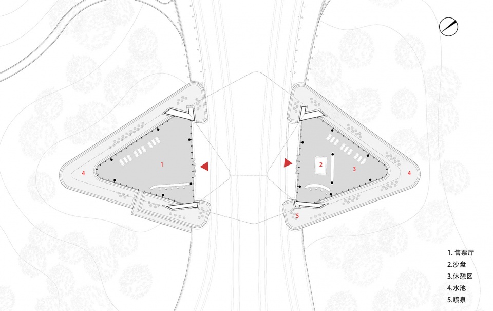 阆中赛城游客中心 | 山水间的现代飞翼-72