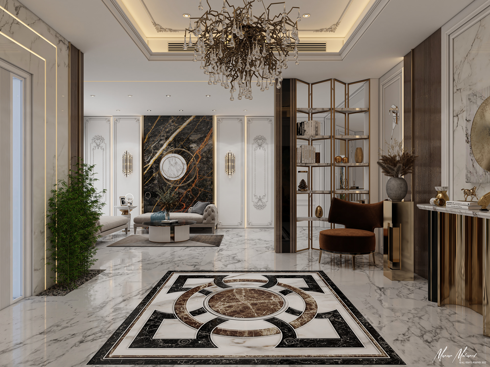 豪华大厅设计丨Ramy helmy designs-1