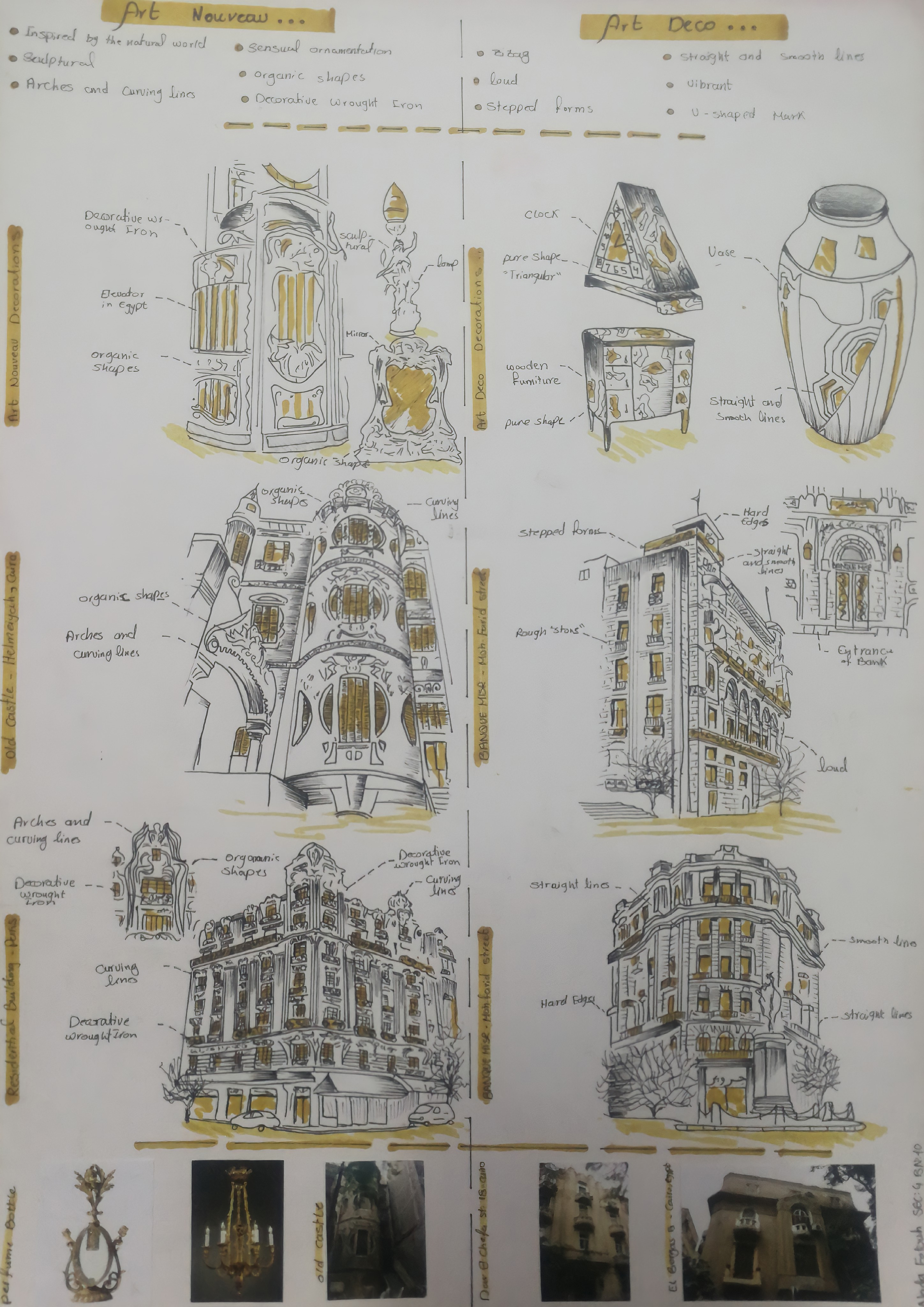 徒手建筑草图-8