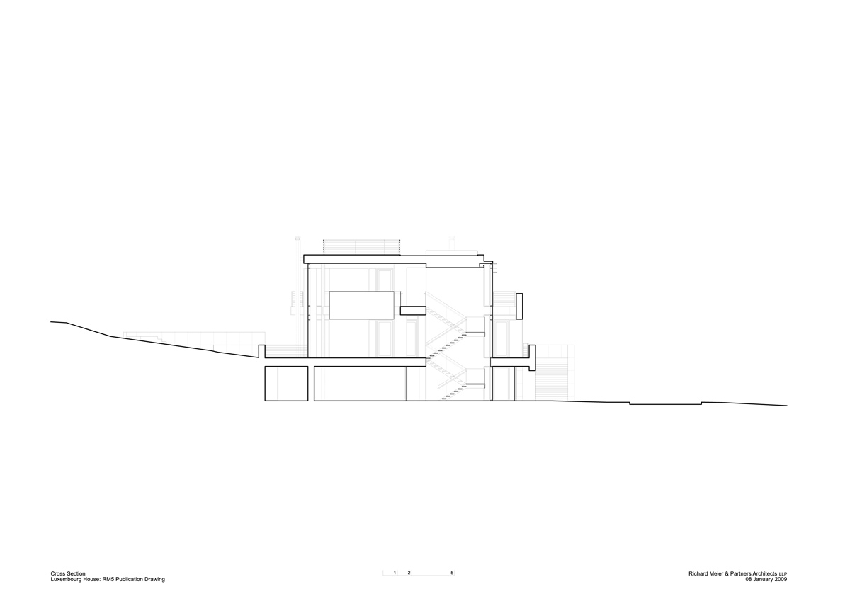 卢森堡 L 型隐居小墅丨richard meier 建筑事务所-21