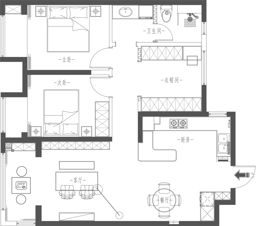 西安海亮德文郡私宅设计丨中国西安丨西安.大小空间设计-30