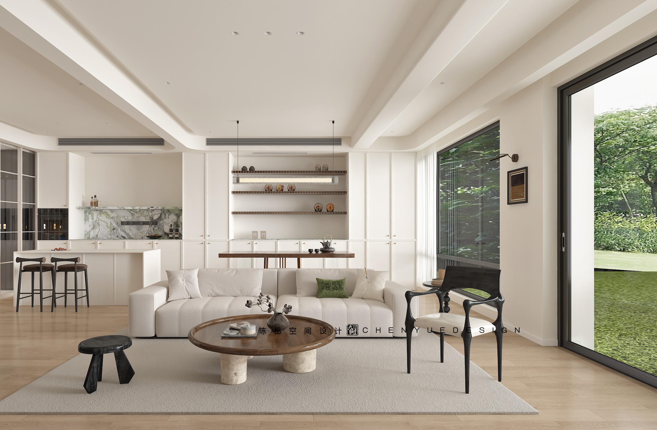 成都 人居越秀林语叠拼 200㎡ 法式休闲丨中国成都丨陈岳作品-11