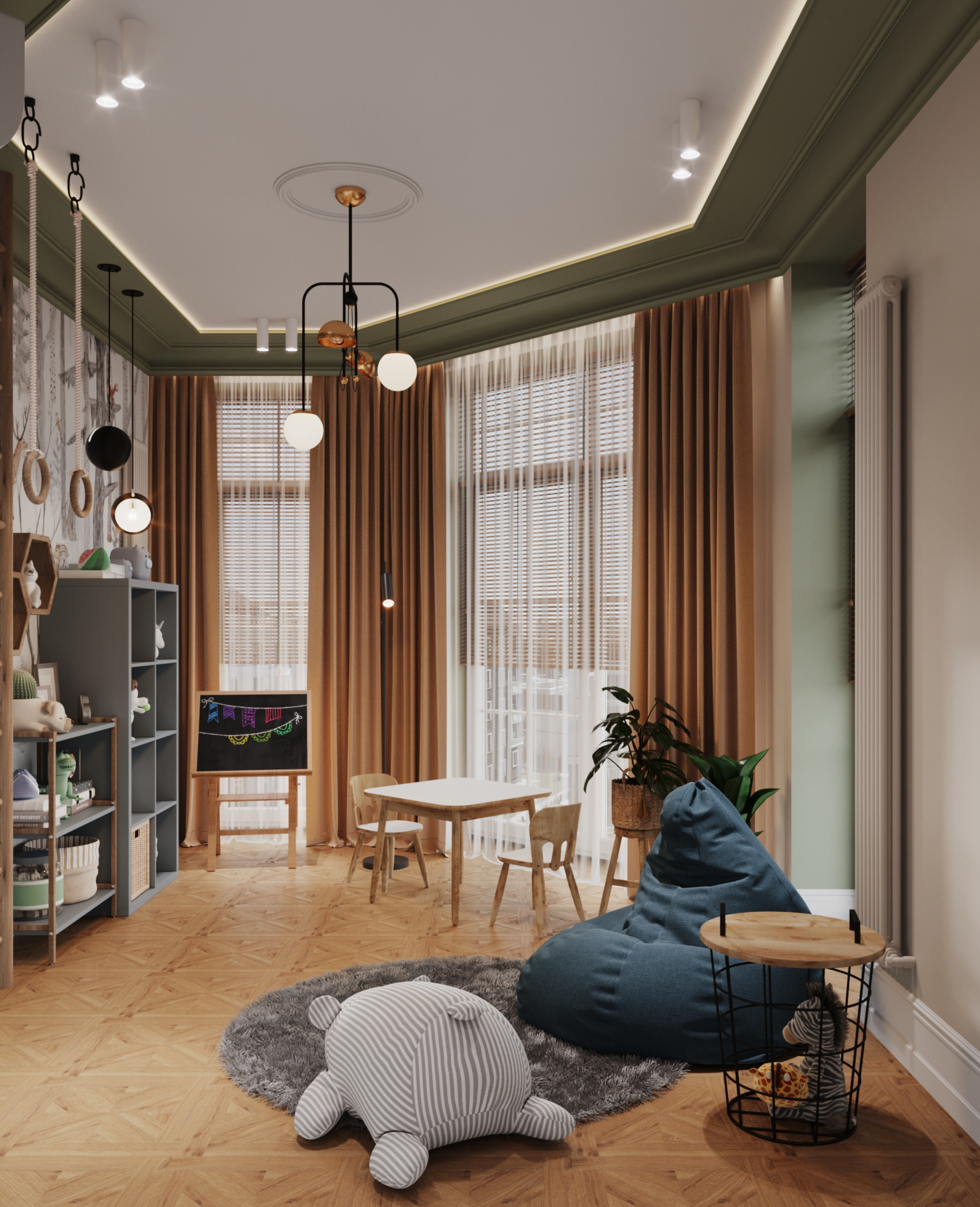 90平米海滨三居室公寓设计项目丨俄罗斯加里宁格勒丨娜塔莉亚·兹马钦斯卡娅工作室-66