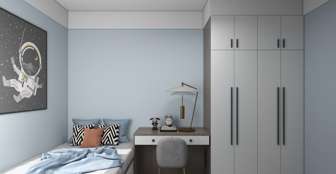 现代简约 50 平小户型两居室设计-0