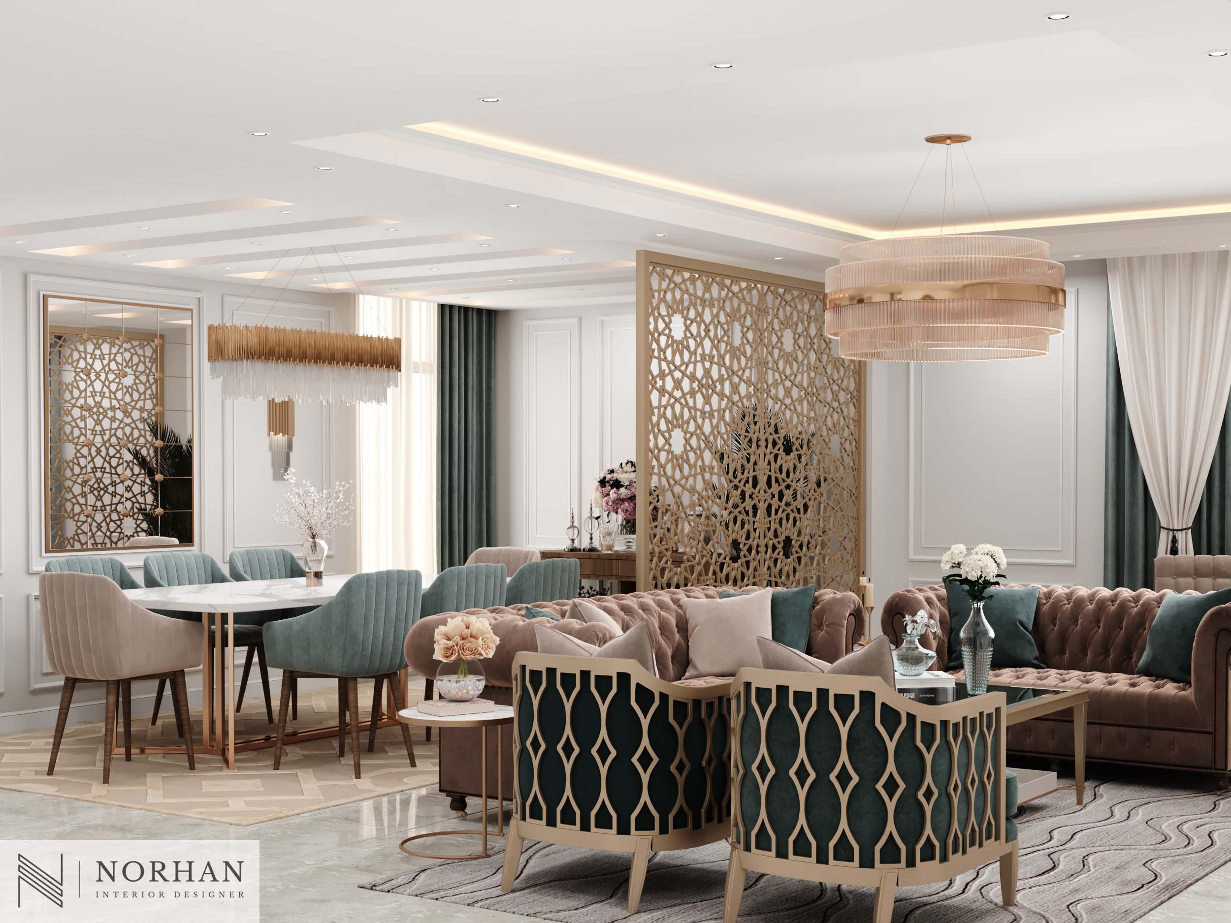 Neoclassic Interior Design For Apartment In Cairo-3