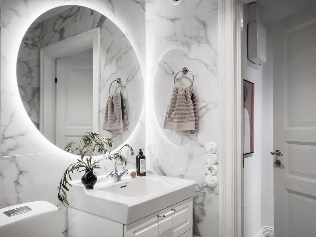 棕色调的瑞典风格公寓设计-23