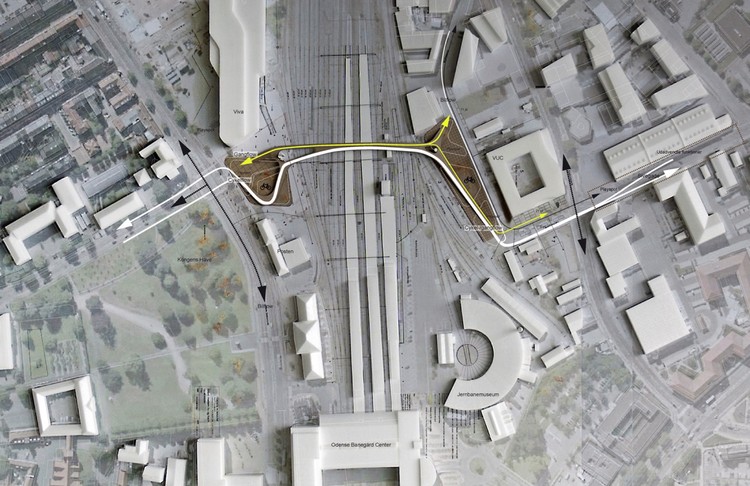 丹麦欧登塞市地标步行自行车桥(Byens Bro)-7