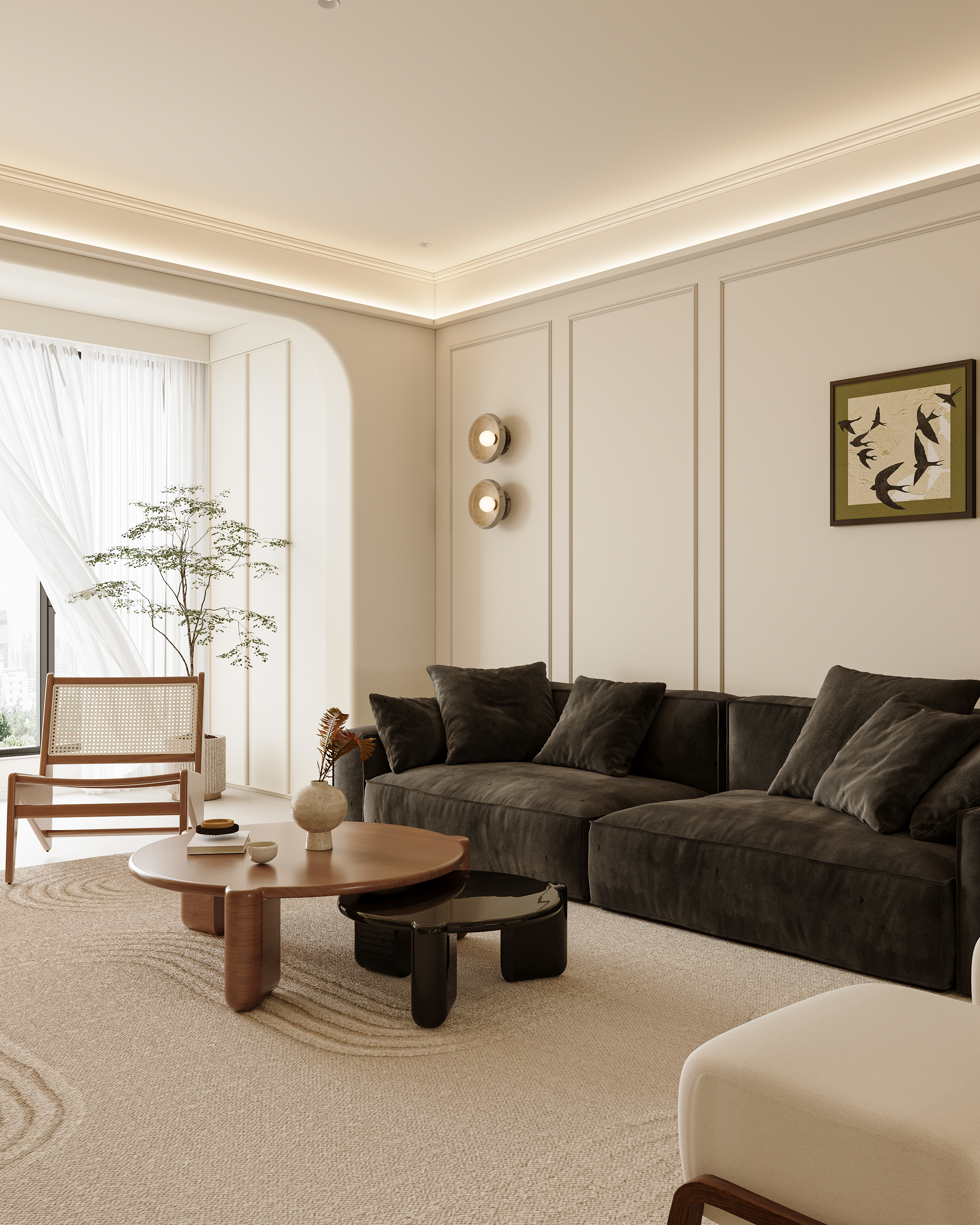 《时间褶皱》·140㎡中古混融体的温柔解构-7