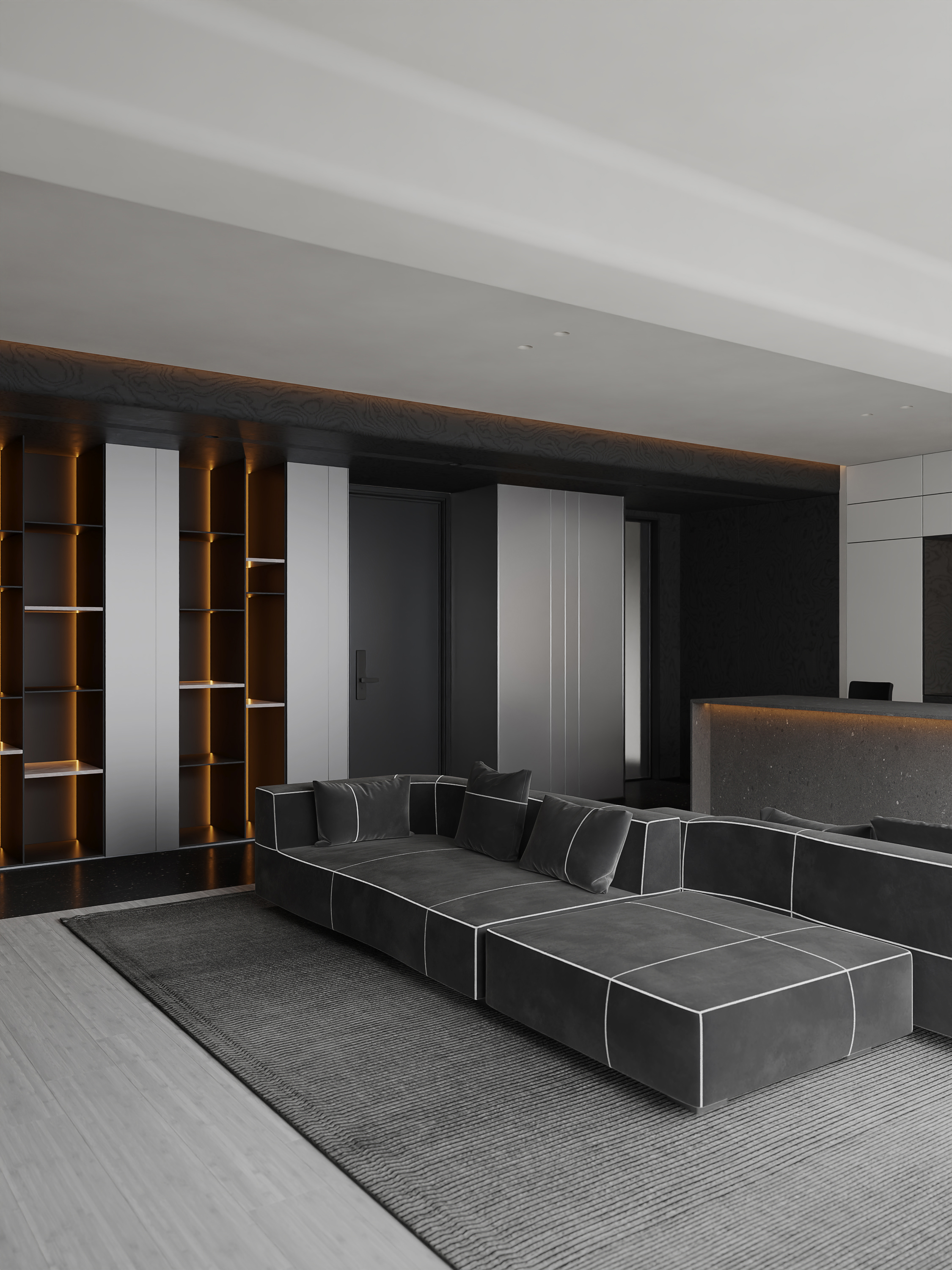 现代暗黑风室内设计-3