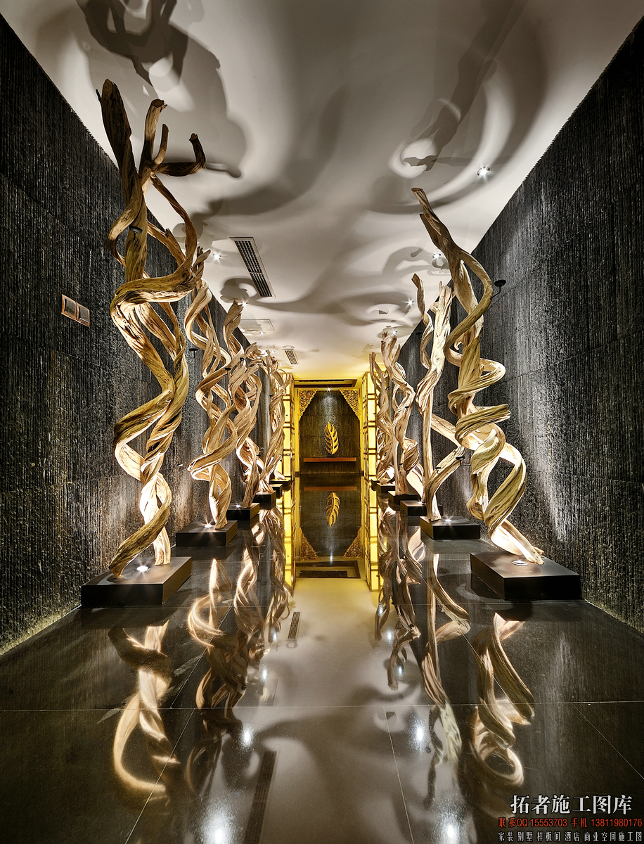 福州铭濠酒店异域风情会所空间设计-35
