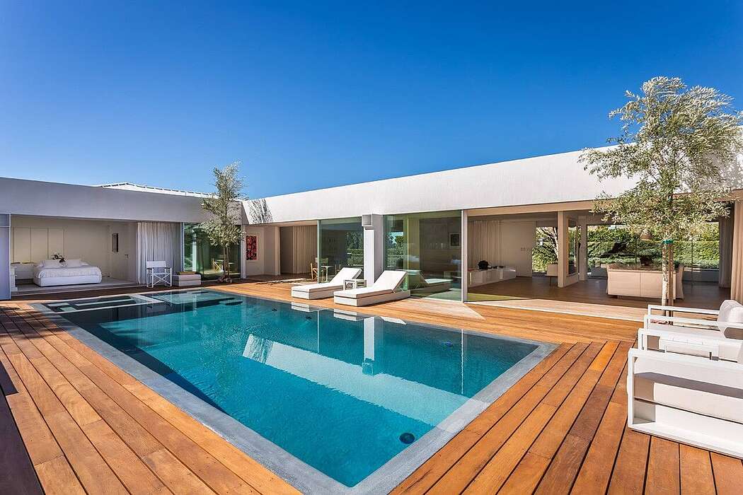 加州中世纪单层住宅的优雅演绎-2