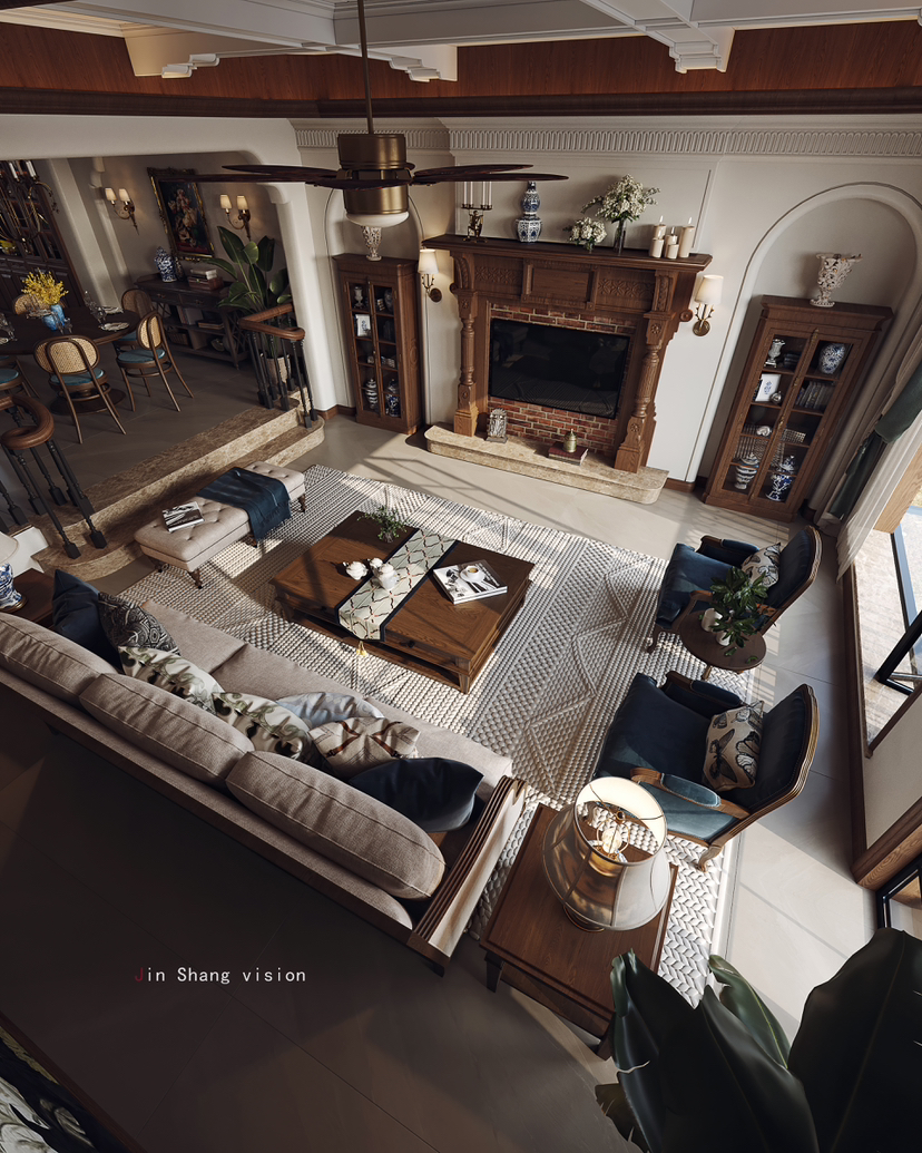 大宅设计 混搭风-3