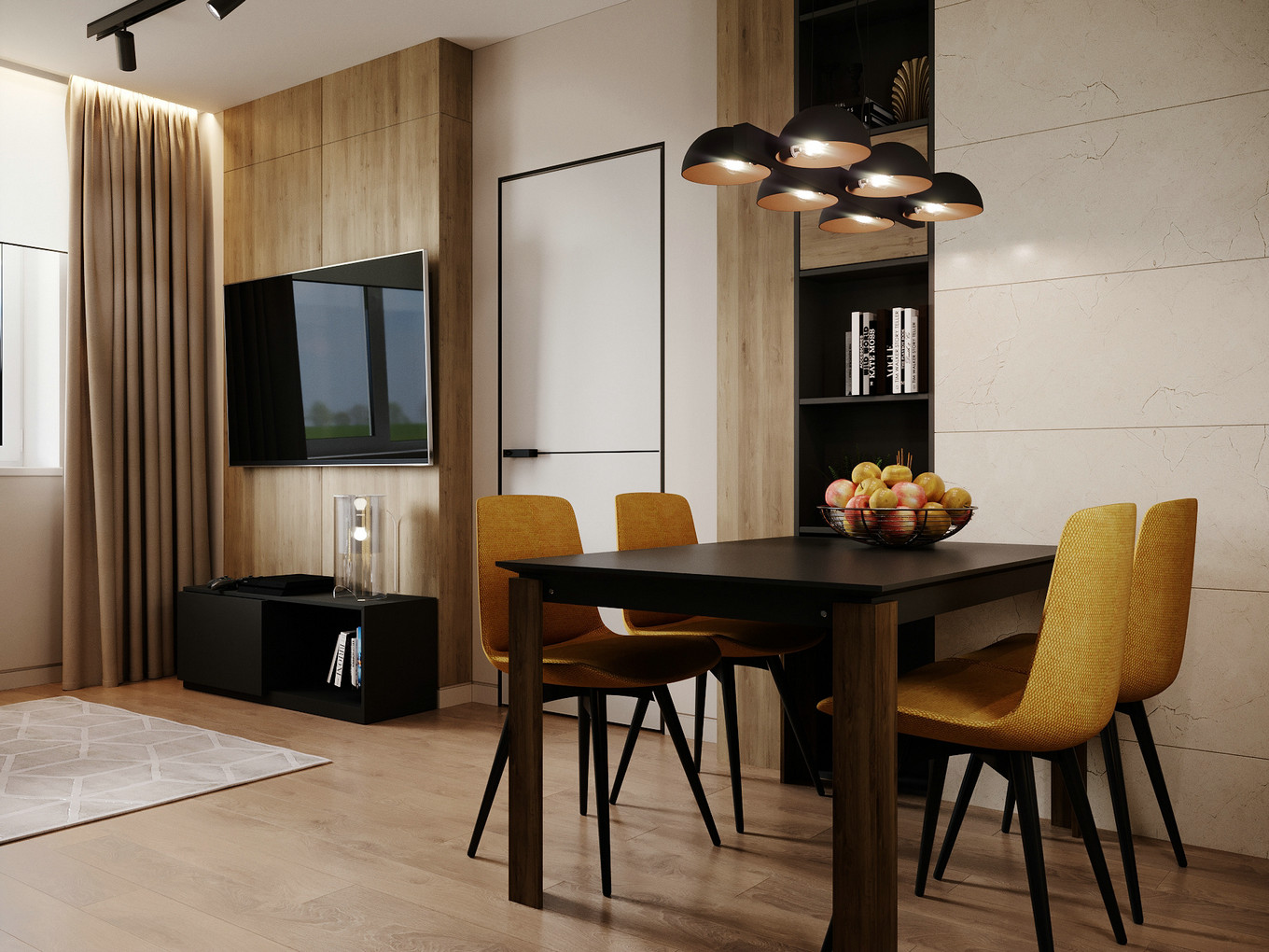 北欧原木的诗意生活——XX 项目生活空间设计-4