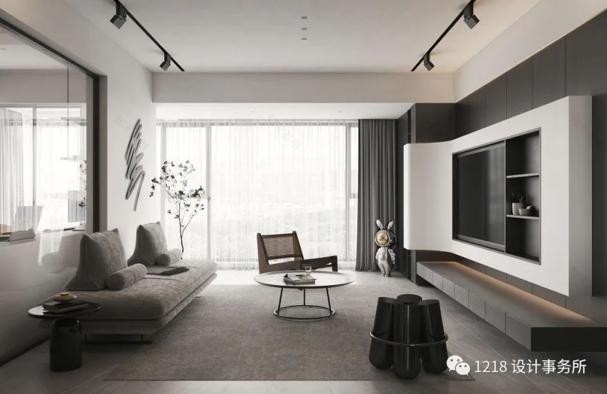 现代极简,纯粹生活的艺术丨中国广州丨1218 设计事务所-19