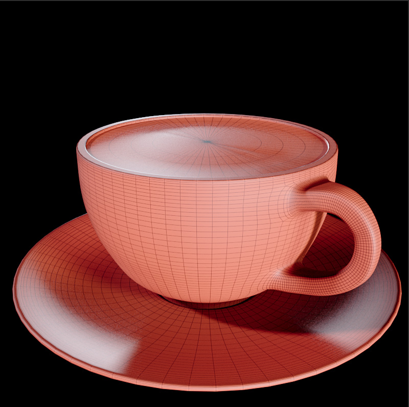 Coffee Cup 3D建模与贴图-3