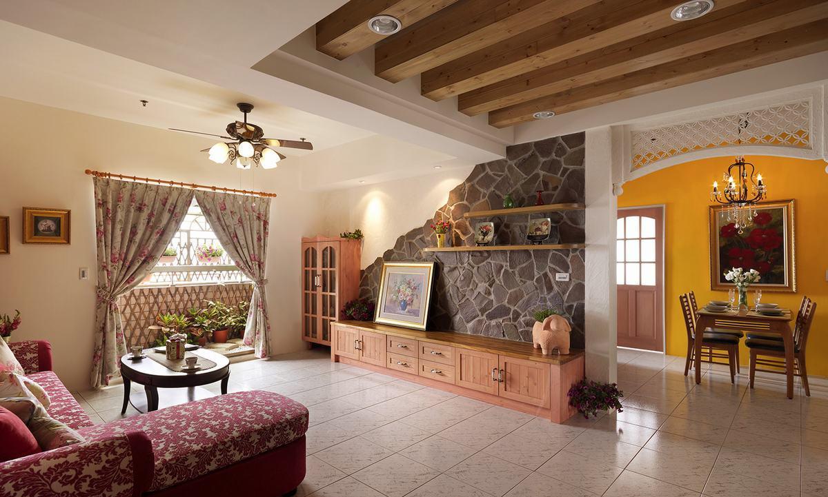 西班牙美学融入乡村风格,打造缤纷生活空间-0