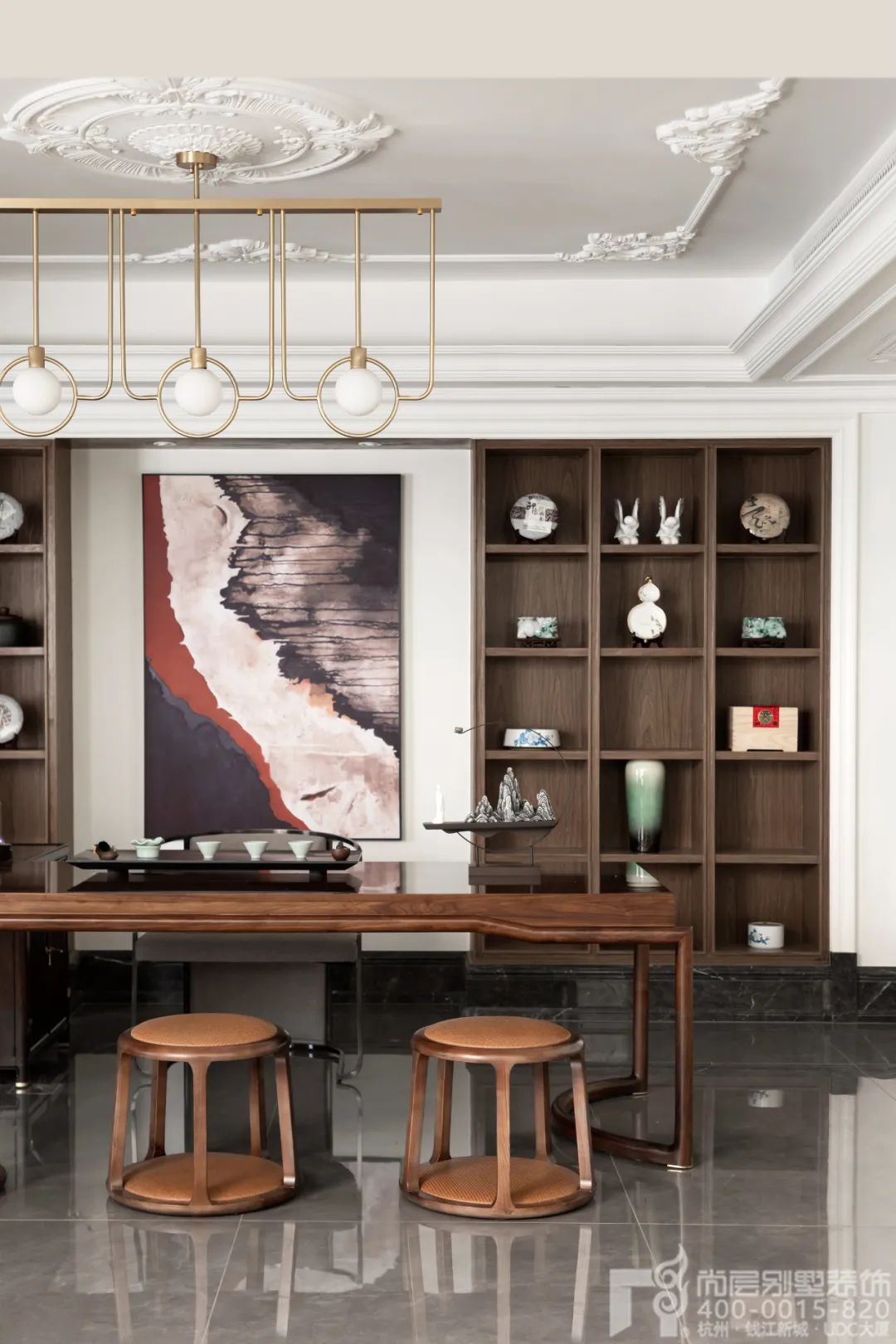 法式浪漫温馨别墅设计丨尚层别墅装饰-53