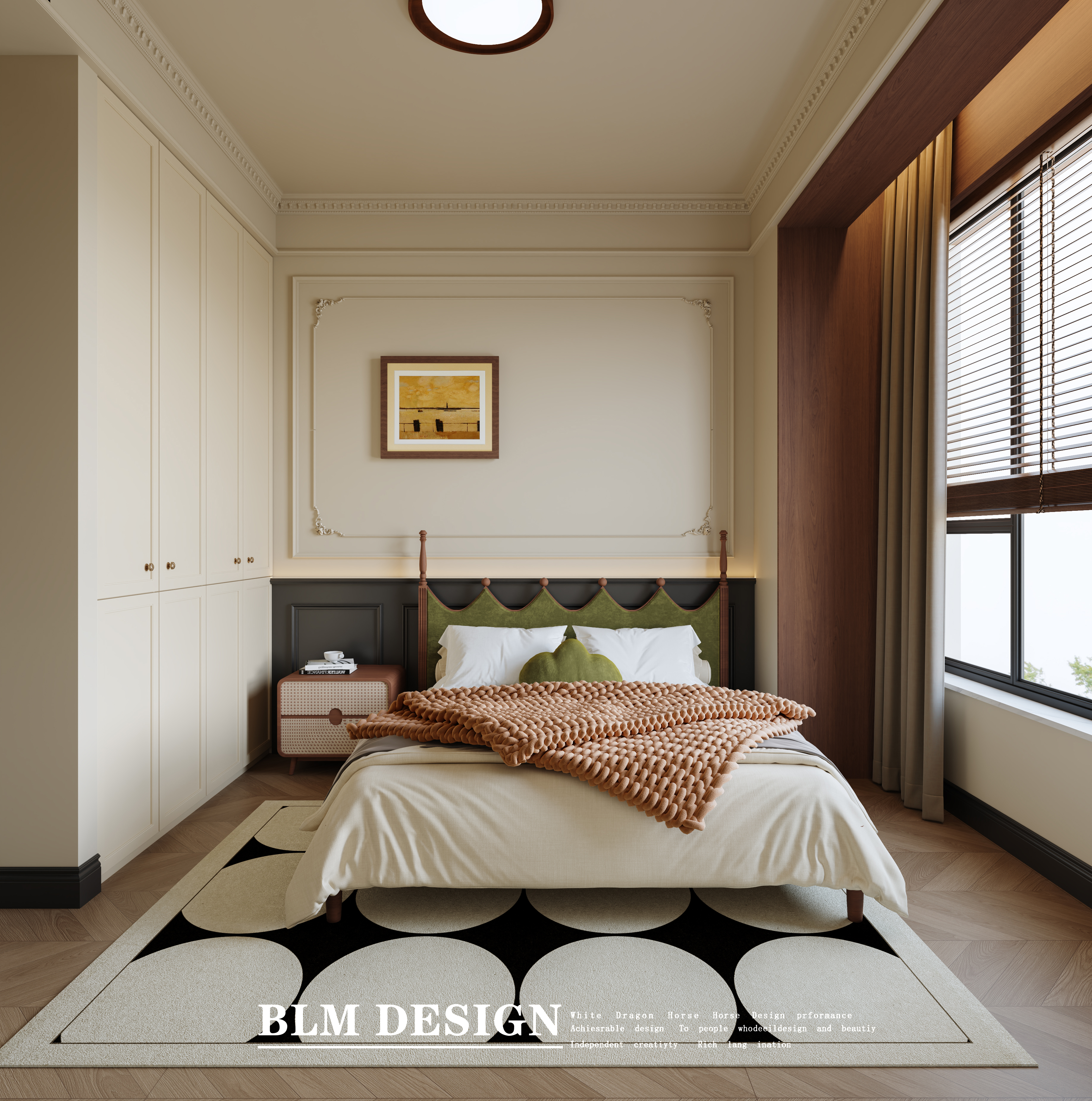 法式中古家装效果图案例-4