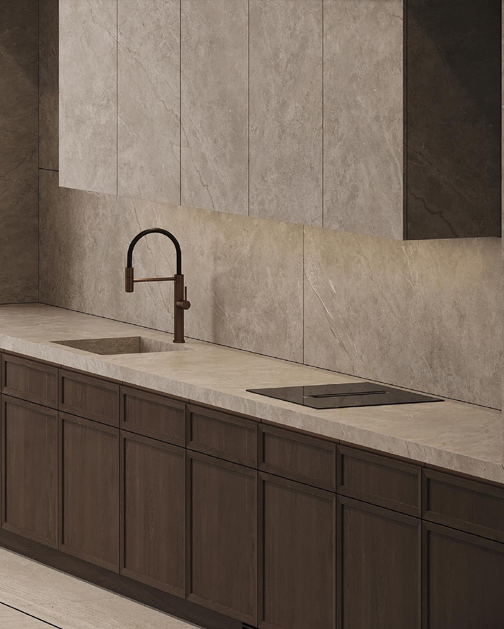 Визуализация кухни 18 м2, стиль Модерн-1